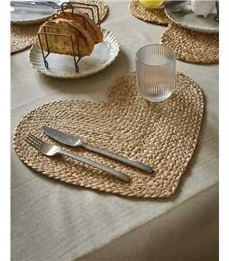 Jute Heart Placemat