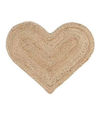 Jute Heart Placemat