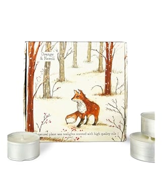 Scented Tealights In Illustrated Box