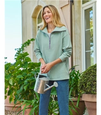 Lulworth Longline Textured Sweatshirt