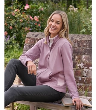 Cedar Colourblock Contrast Full Zip Sweatshirt