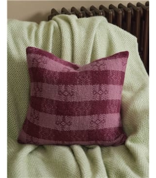 Housse de coussin à carreaux - Maison - Pure Laine