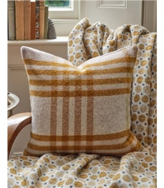 Housse de coussin à carreaux - Maison - Pure Laine