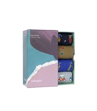 Mens Golfing Box of 4 Bamboo Socks