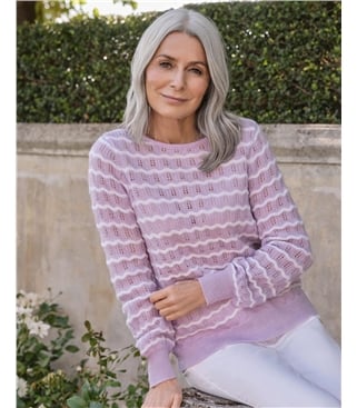 Wavy Mono Stripe With Button Back