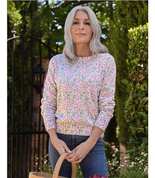 Geblümter Pullover