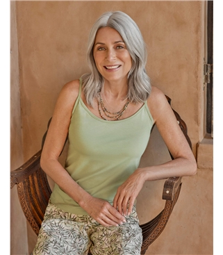 Spaghettiträger-Top aus Bio-Baumwolle