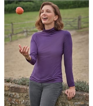 Sous-pull à col roulé - Femme - Jersey