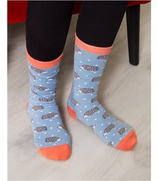 Womens Hedgehog Ankle Sock