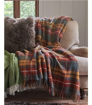 Traditional Pure Wool Throw