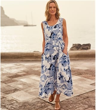 woolovers linen dress