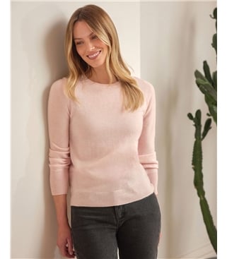 Kaschmir Pullover mit Rundhalsausschnitt