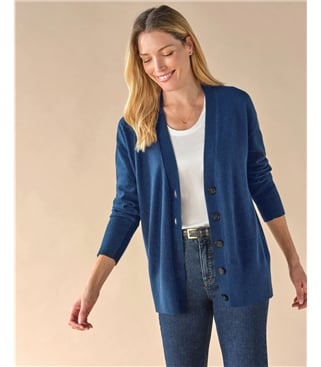 Pure Cashmere Boyfriend Cardigan