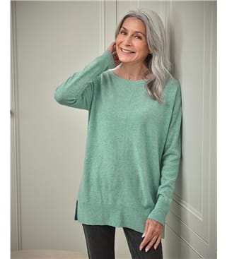 Pull à col bateau - Femme - Pur Cachemire