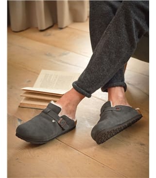 Pantoffeln aus Schafleder & Schaffell
