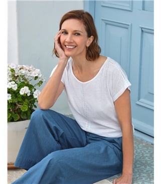 Tshirt à empiècements en dentelle
