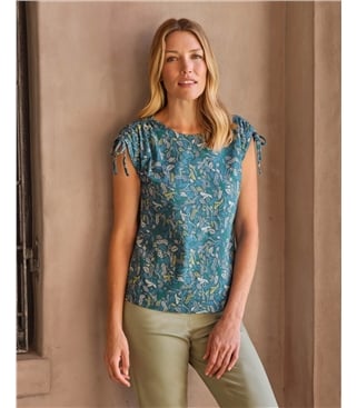 Tie Shoulder Detail Top