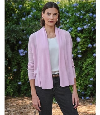 Cashmere Short Edge To Edge Cardigan