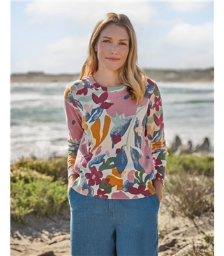 Print Crew Neck Jumper
