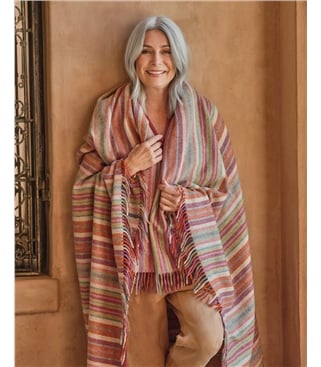 Stripe Merino Throw
