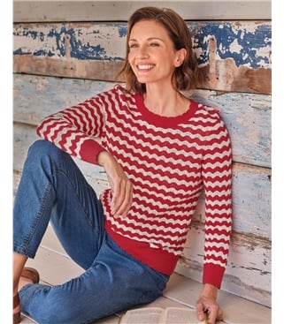 Wavy Breton Jumper