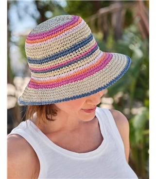 Stripe Garden Sun Hat