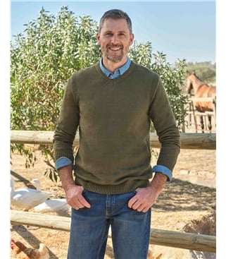 Essential Cotton V Neck