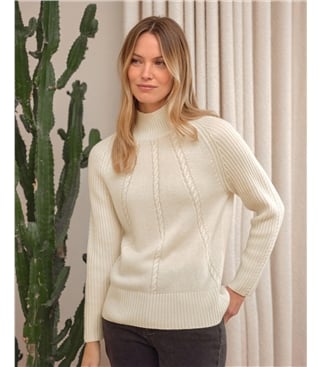 Pure Cashmere Cable Sweater