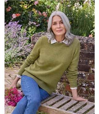 Womens Lambswool Crew