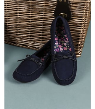 Mocassin à doublure florale