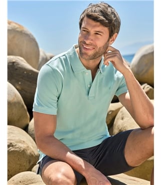 Piqué-Poloshirt für Herren