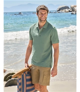 Piqué-Poloshirt für Herren