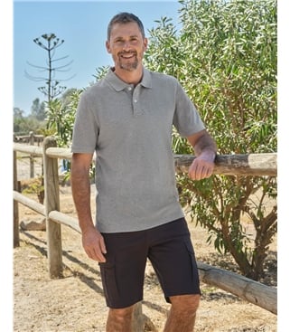 Piqué-Poloshirt für Herren