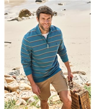 Cotton Half Zip Sweater