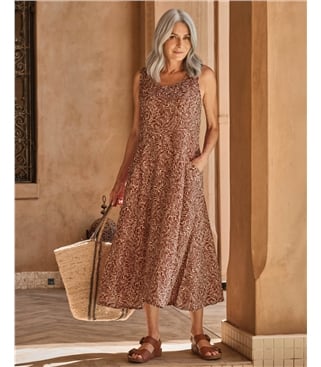 Robe chasuble à poche pour femme