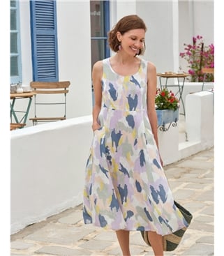 Womens Pocket Pinafore Dress