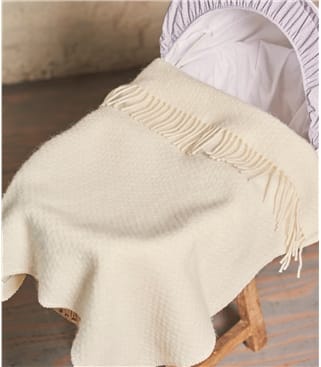 Pure New Wool Pram Blanket