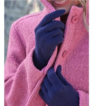 Womens Classic Cashmere & Merino Gloves
