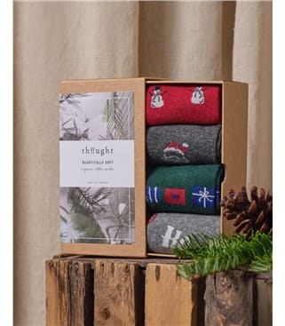 Socken-Geschenkbox (4 Paar), Weihnachten – Talton