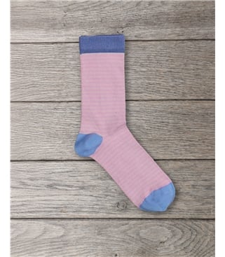 Gestreifte Damen-Bambussocken