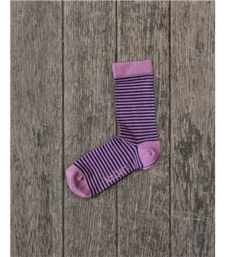 Womens Bamboo Stripe Sock