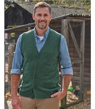 Mens Lambswool Waistcoat