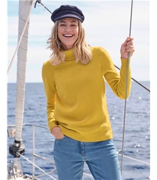 Pull à col roulé - Femme - Laine d’agneau certifiée 100% RWS