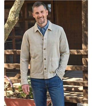 Lässige gewebte Jacke