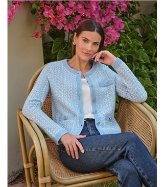 Cotton Tweedy Cardigan
