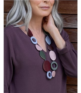 Long Wooden Necklace