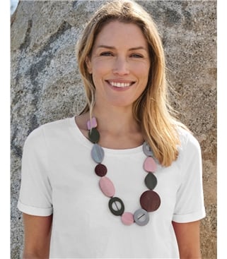 Long Wooden Necklace