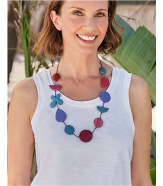 Collier fleur en bois - Femmes - Accessoires
