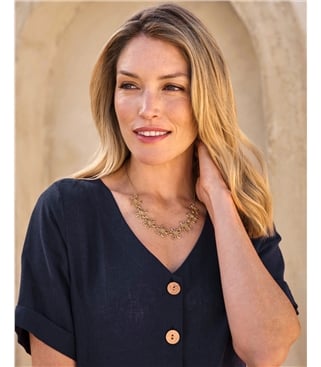 Metal Flower Necklace