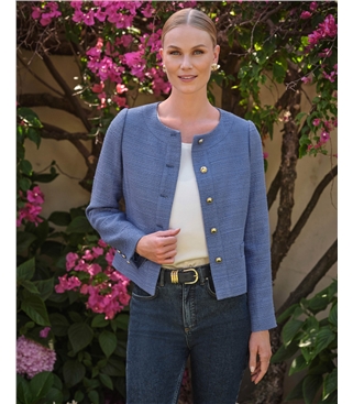 Boucle Collarless Jacket